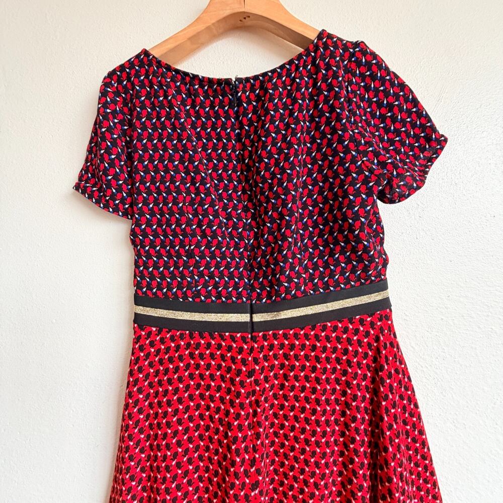 Anthropologie Maeve Amici Rabbit Colorblocked Twee Dress Size 4 MSRP $148 - Picture 9 of 11